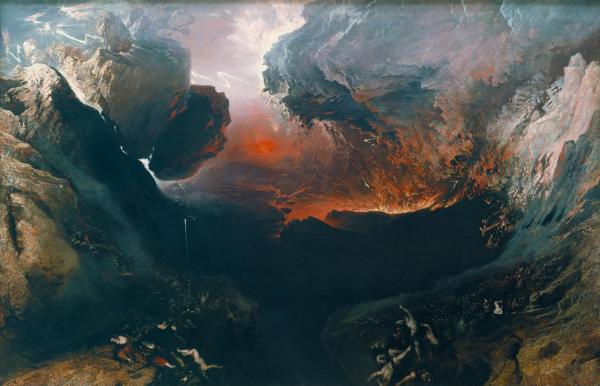 John Martin (1789-1854), Le Grand Jour de Sa Colère (The Great Day of His Wrath), 1851-53 , huile sur toile, 197 x 303 cm, Tate Britain, Londres